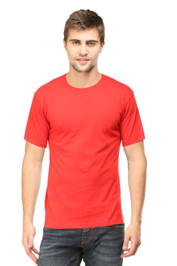 Men's Round Neck Plain Half Sleeve Tshirt Eco Tones - Image 2