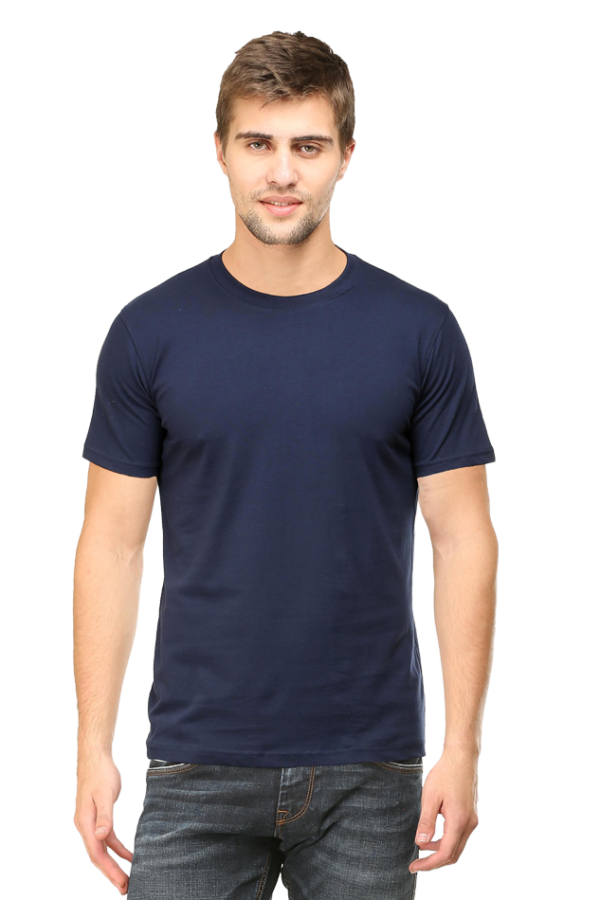 Men's Round Neck Plain Half Sleeve Tshirt Eco Tones - Image 6