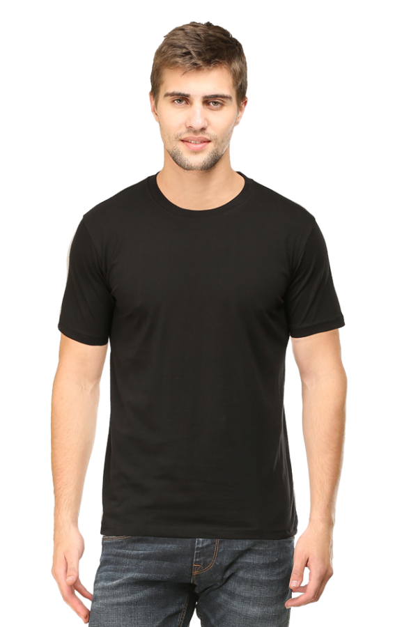 Men's Round Neck Plain Half Sleeve Tshirt Eco Tones - Image 7