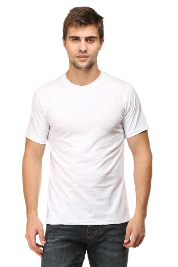 Men's Round Neck Plain Half Sleeve Tshirt Eco Tones - Image 8